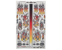 Firebrand RC Flames Fire Fade Decal Sheet (Orange/Red) (8.5x14")