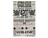 Firebrand RC Police 1 Decals Sheet (Gold) (8.5x11")