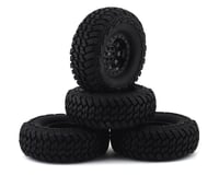 Firebrand RC Komoto Pro Series 1.9” Pre-Mounted Rock Crawler Tires (4) (Black)