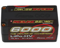 Gens Ace Redline 2.0 4S Shorty LiHV Battery 140C (15.2V/6000mAh) w/5mm Bullets