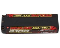 Gens Ace Redline 2.0 2S LCG LiHV Battery 140C (7.6V/6100mAh) w/5mm Bullets