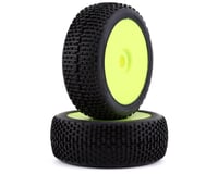 GRP Tires Easy Pre-Mounted 1/8 Buggy Tires (2) (Yellow) (Medium)