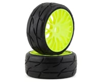 GRP Tires GT - TO3 Revo Belted Pre-Mounted 1/8 Buggy Tires (Yellow) (2) (XM3)