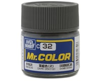 GSI Creos Mr. Hobby C32 Semi-Gloss Dark Gray Acrylic Hobby Paint (10ml)