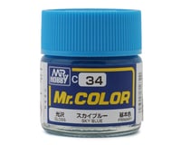 GSI Creos Mr. Hobby C34 Gloss Sky Blue Acrylic Hobby Paint (10ml)