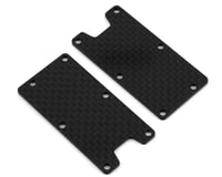 HB Racing D2 Evo Rear Arm Cover (2) (Carbon)