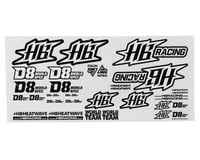 HB Racing D8 World Spec Decals Sheet