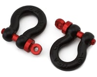 Hot Racing 1/10 Scale Aluminum D-Ring Tow Shackle (Black) (2)