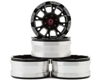 Hot Racing 1.9" Aluminum Beadlock Wheels (Black) (4) (C-Style)