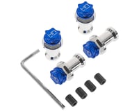 Hot Racing HD Blue 17mm Wheel Adapter w/Serrated Nuts