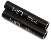 Hot Racing Aluminum Standoff Post Link (Black) (4) (3x6x33mm)