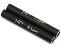 Hot Racing Aluminum Standoff Post Link (Black) (4) (3x6x43mm)