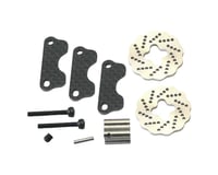 Hot Racing Carbon Dual Steel Wave Brake Disk Kit for Traxxas Jato 3.3