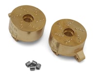 Hot Racing Axial SCX24 Extra Heavy Brass Front Steering Knuckles (2) (19.7g)