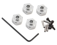 Hot Racing Aluminum 12mm Clamping Hex Wheel Hubs (Silver) (4)