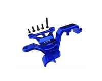 Hot Racing Aluminum Front Upper Chassis Steering Brace for Traxxas X-Maxx (Blue)