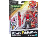 Hasbro Power Rangers Beast Morphers 6" Action Figure Toy (Red Ranger)