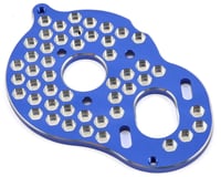 JConcepts B5M Aluminum "3 Gear" Honeycomb Motor Plate (Blue)