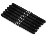 JConcepts B6.4 Fin Titanium Turnbuckle Set (Black) (6) (3.5x46mm)