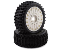 JConcepts Magma Pre-Mounted 1/8 Buggy Tires w/Cheetah Wheel (White) (2)