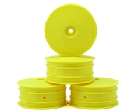 JConcepts 9.5mm Hex Mono 2.2 4WD Front Buggy Wheels (4) (B44.2) (Yellow)