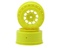 Jconcepts 12mm Hex Hazard Short Course Wheels (Yellow) (2) (TEN-SCTE)