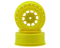 JConcepts 12mm Hex Hazard Front Wheel w/3mm Offset (Yellow) (2) (SC10B)