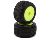 JConcepts Mini-B/T Dirt Trac Mini Pre-Mounted Rear Tires (Yellow) (2) (Green)