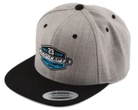 JConcepts 2023 Racing Team Snapback Flatbill Hat (Grey) (One Size Fits Most)