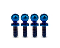 JConcepts 5.5mm Revolved Titanium Ball Studs (Blue) (4)