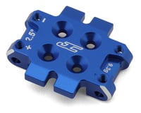 JConcepts RC10B7 Aluminum Front Bulkhead (Blue) (2.5°)