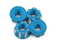 J&T Bearing Co. 4mm Machined Aluminum Wheel Nuts (Light Blue) (4)