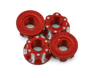 J&T Bearing Co. 4mm Machined Aluminum Wheel Nuts (Red) (4)