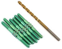 J&T Bearing Co. Associated B74.1 Titanium "Milled" XD Turnbuckle Kit (Green)