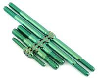 J&T Bearing Co. Mugen MBX8T Titanium "Milled" Turnbuckle Kit (Green)