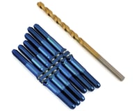 J&T Bearing Co. TLR 22 5.0 Titanium "Milled" XD Turnbuckle Kit (Blue)
