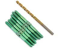 J&T Bearing Co. TLR 22 5.0 Titanium "Milled" XD Turnbuckle Kit (Green)