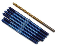 J&T Bearing Co. Associated T6.4 Titanium "Milled'' XD Turnbuckles (Blue)