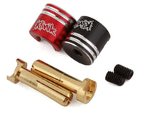 Klinik 4mm Heatsink Bullet Battery Connectors (Red/Black) (2)