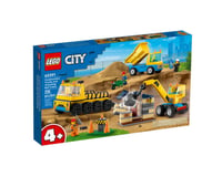 LEGO City Construction Trucks and Wrecking Ball Crane Set