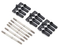 Lunsford Super Duty Kyosho Ultima RB6.6 Titanium Turnbuckle Kit w/Ball Cups (6)
