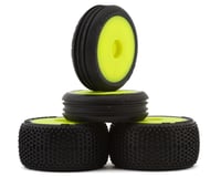 Losi Micro-B Pre-Mounted Tires (Yellow) (4)