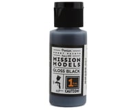 Mission Models Gloss Black Base Acrylic Hobby Paint (1oz)