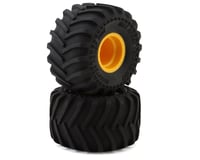 MST MTX-1 Pre-Mounted Monster Truck Tires & Wheels (Yellow) (2)