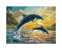 Needle Art World Dolphin Sunset Diamond Dotz Art Kit