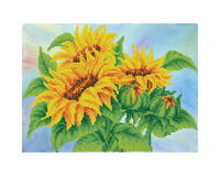 Needle Art World Wistful Sunflowers Diamond Dotz Art Kit