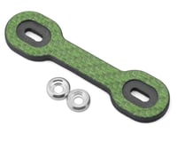 Position 1 RC Universal Carbon Fiber One Piece Wing Button Plate (Green)