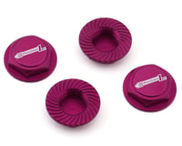 Position 1 RC Custom Laser Engraved 17mm 1/8 Serrated Wheel Nuts (Pink) (4)