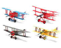 New Ray Die Cast Classic Bi-Plane Model Kit Assortment (12)