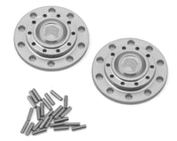 Orlandoo Hunter 32T01 6x4 Scania Front Wheel Metal Hub Trim Caps (Silver) (2)